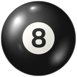 The Number 8 Pool Ball